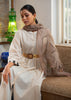 Golden Bloom: Wool Cotton Blend Scarf with Floral Motifs & Golden Beads (10701264322753)