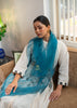 Azure Cascade: Teal Tassel Silk Scarf (10701264224449)