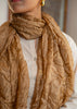 Golden Dune Beaded Silk Scarf (10701264158913)