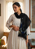 Midnight Bloom Embroidered Black Scarf (10701264126145)