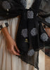 Textured Applique Black Scarf (10701264027841)