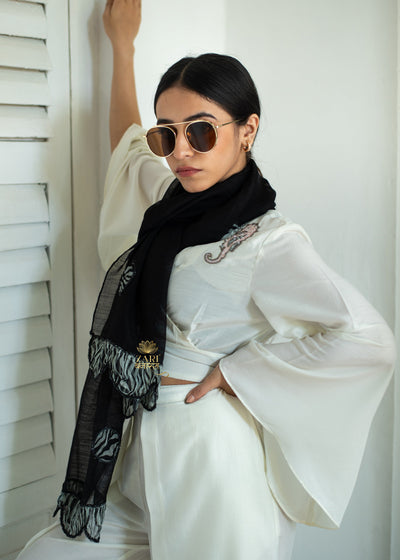 Wild Edge Noir Black Scarf (10701256687809)