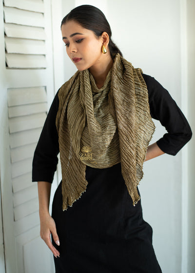 Gilded Ripple Golden Scarf (10701256523969)