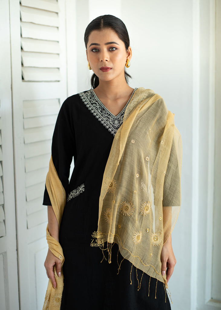 Saffron Sunrise Silk Scarf (10701256392897)