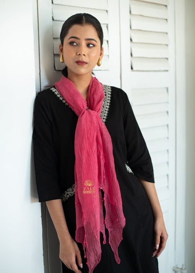 Raspberry Ripple Silk Scarf (10701256229057)