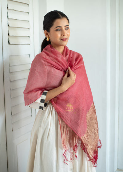 Blush & Bronze Weave Scarf (10701255901377)
