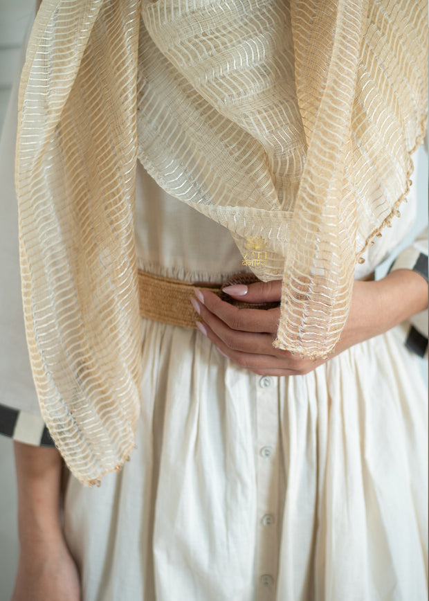 Gilded Dune Silk & Shine Scarf (10701255573697)