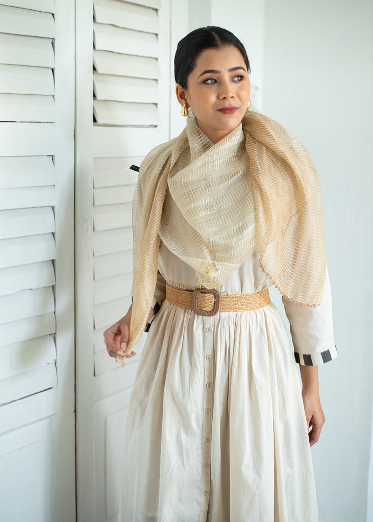 Gilded Dune Silk & Shine Scarf (10701255573697)