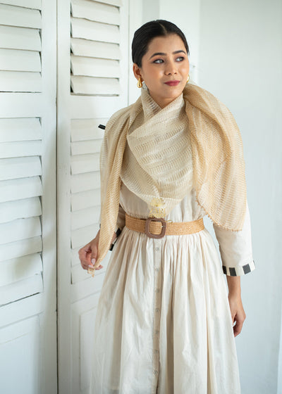 Gilded Dune Silk & Shine Scarf (10701255573697)