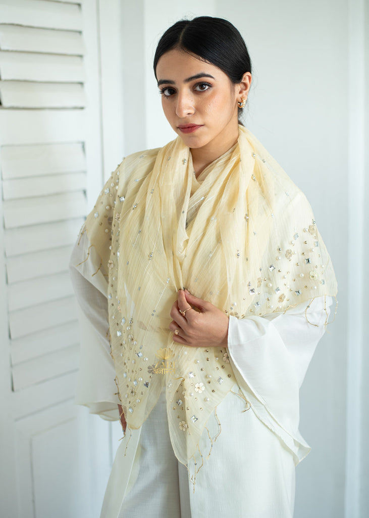 Gilded Bloom Weave Scarf (10701255246017)