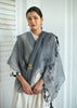 Shadow Thread Lace Grey Scarf (10701255114945)
