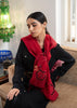 Scarlet Petal Embellished Scarf (10701263929537)