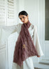 Mauve Bead Detail Scarf: (10701254328513)