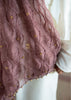 Mauve Bead Detail Scarf: (10701254328513)