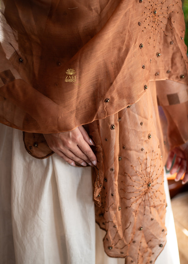 Brown Radiant Bead Scarf (10701253738689)