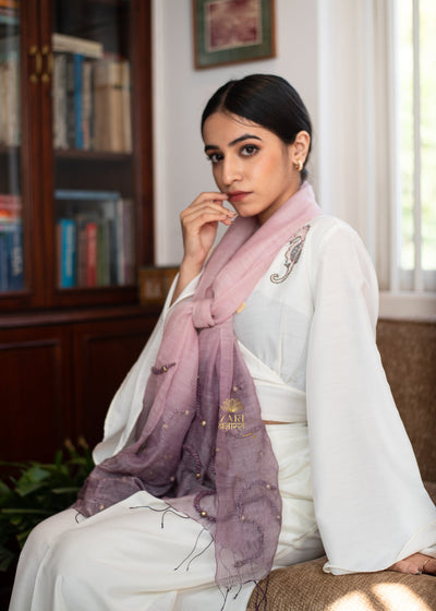 Blush to Berry Bead Scarf (10701253542081)