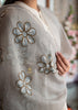 Grey Flora Applique Scarf (10701253378241)