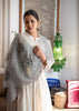 Grey Flora Applique Scarf (10701253378241)