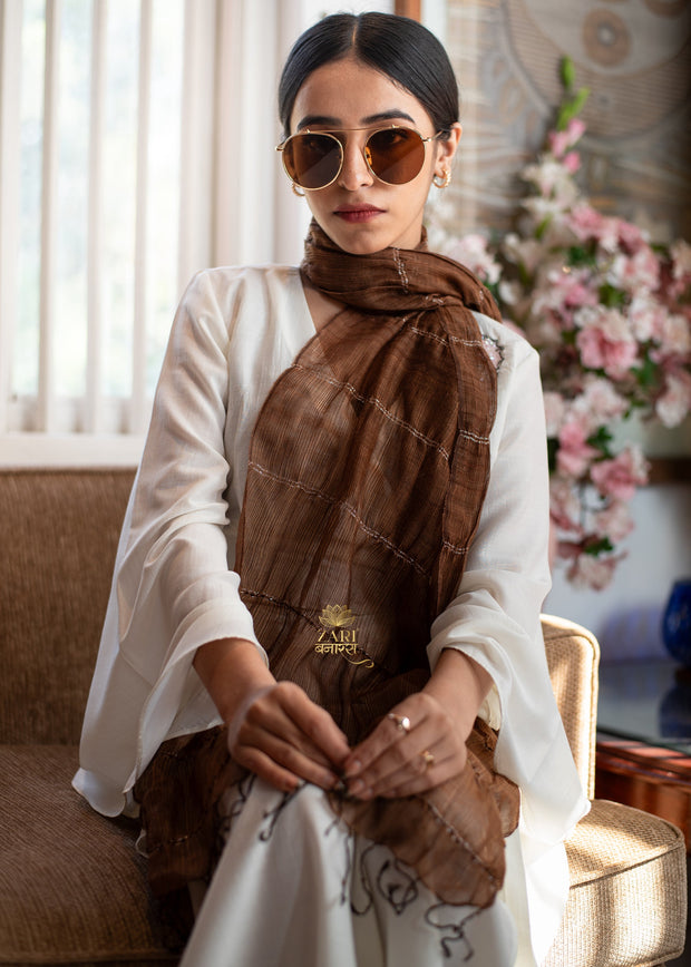Dark Weave Bead Scarf (10701253017793)