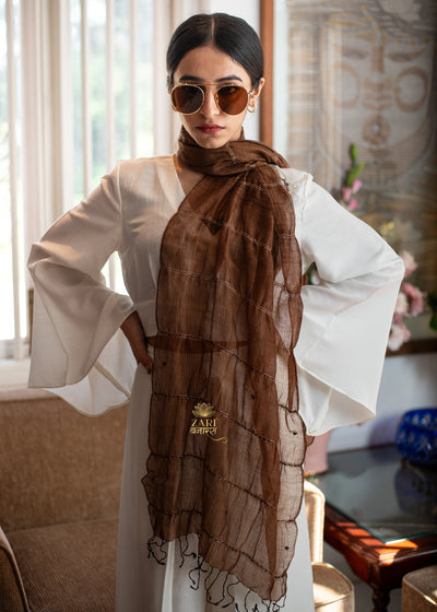 Dark Weave Bead Scarf (10701253017793)