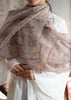 Sepia Thread & Bead Mauve Silk Scarf (10701252460737)