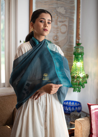 Depths & Sheen Textured Silk Scarf (10701252001985)