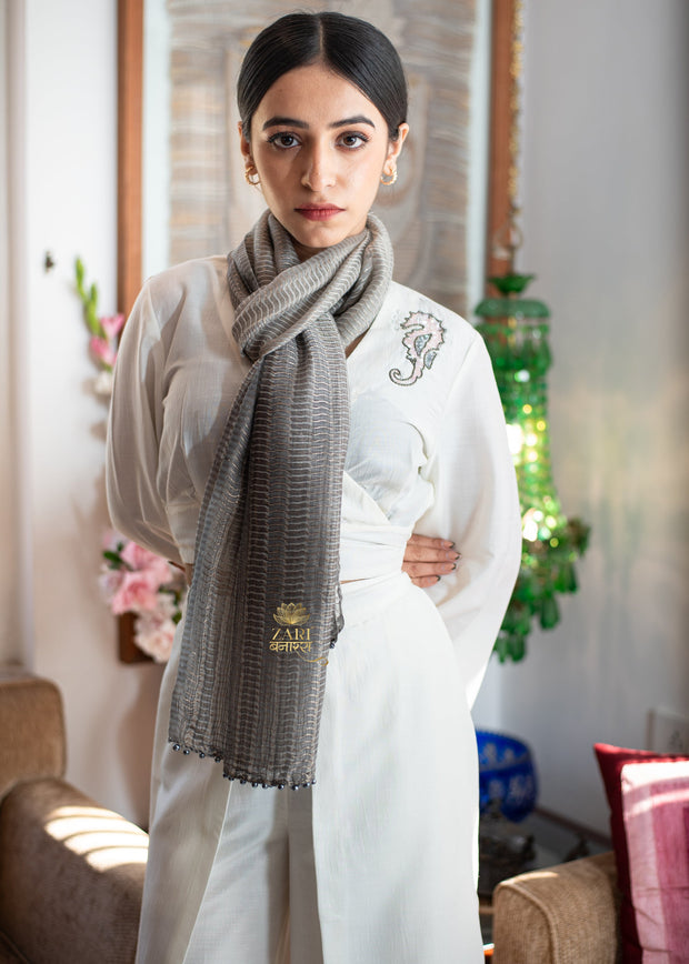 Graphite Gleam Grey Scarf (10701251641537)