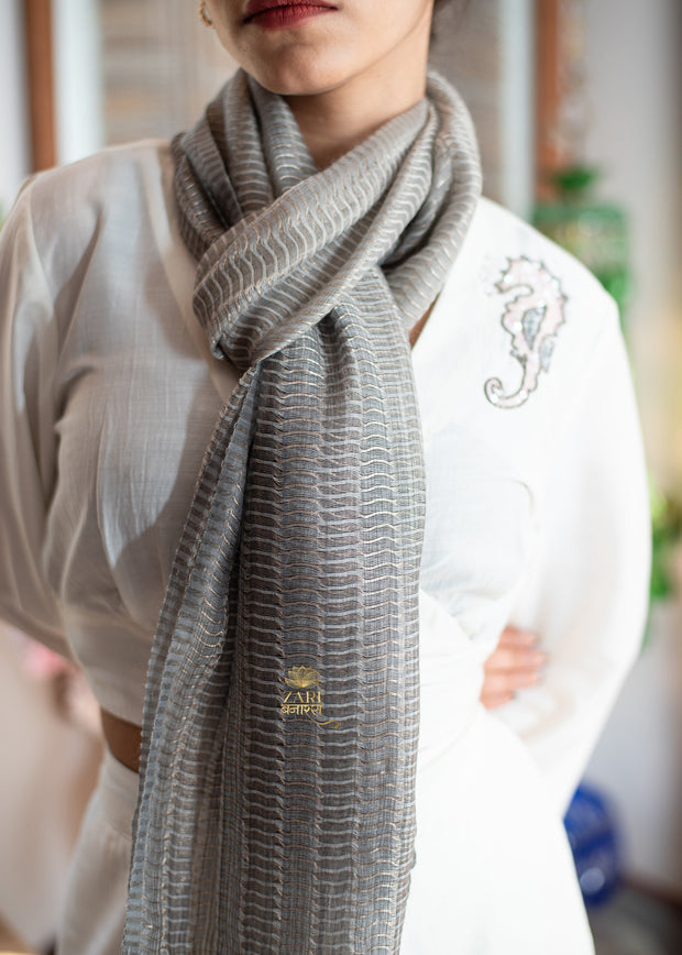 Graphite Gleam Grey Scarf (10701251641537)