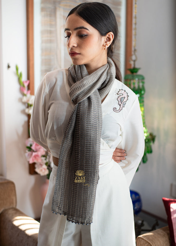 Graphite Gleam Grey Scarf (10701251641537)