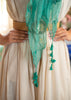 Verdant Leaf Appliqué Scarf (10701263798465)