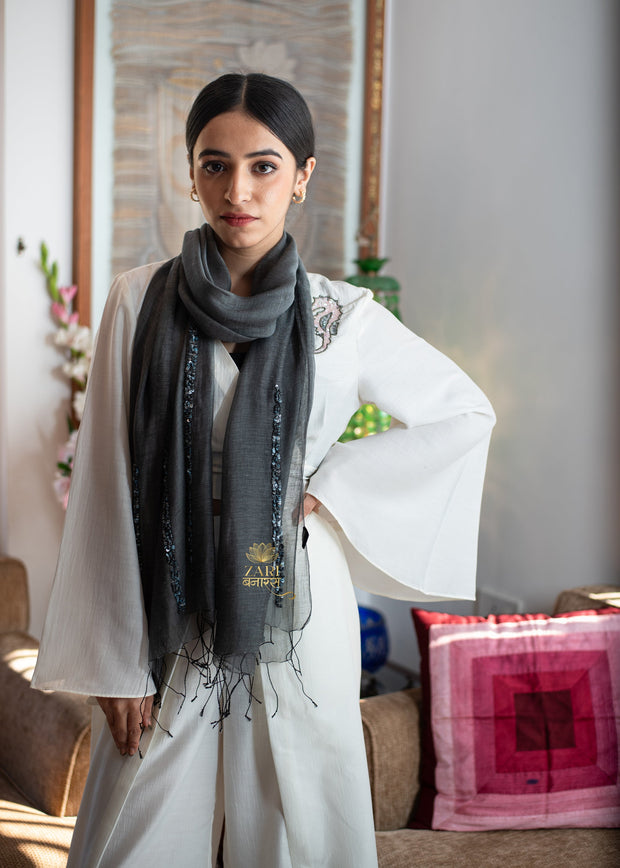 Slate Spark Sequen Scarf (10701251477697)
