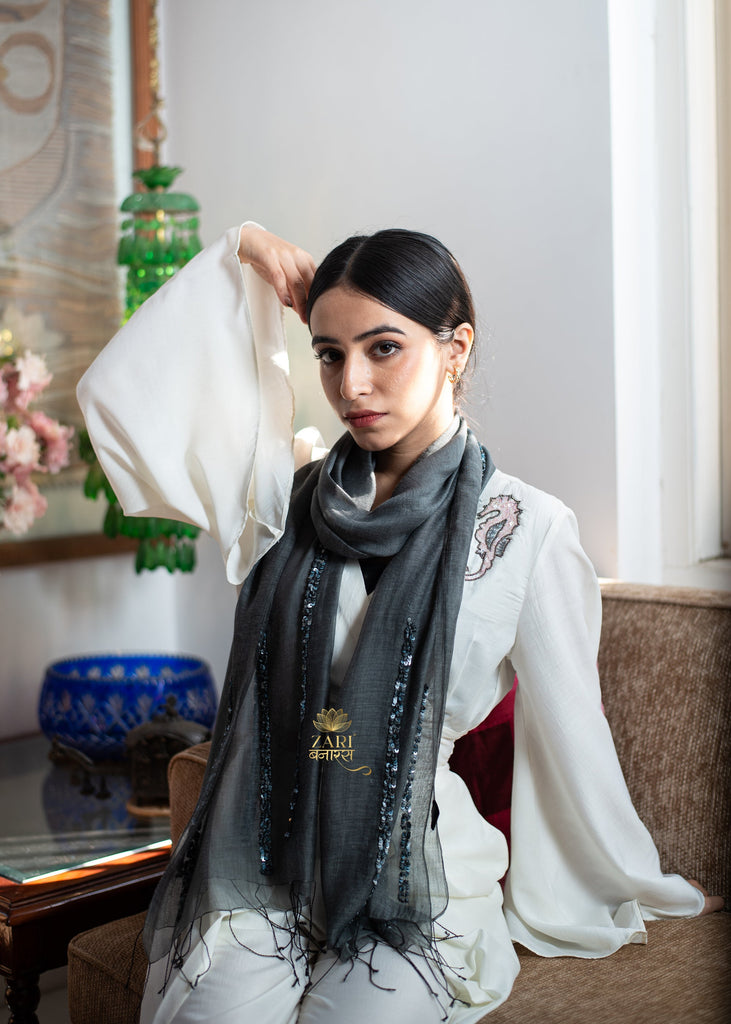 Slate Spark Sequen Scarf (10701251477697)