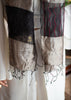 Black & Grey Red Thread Scarf (10701251313857)
