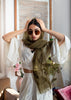 Olive Thread Leaf Scarf (10701251018945)