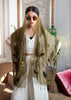 Olive Thread Leaf Scarf (10701251018945)