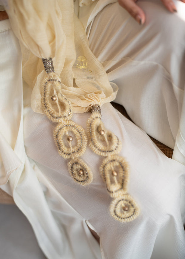Ivory Knot & Whisper Silk Scarf (10701250691265)