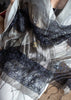 Black & Silver Grey Bloom Scarf (10701250166977)