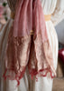 Dusty Rose Metallic Scarf (10701249937601)
