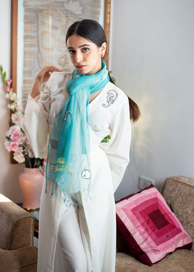 Blue Beaded Halo Scarf (10701249806529)