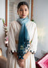 Ombre Deep Aqua Tassel Scarf (10701248921793)