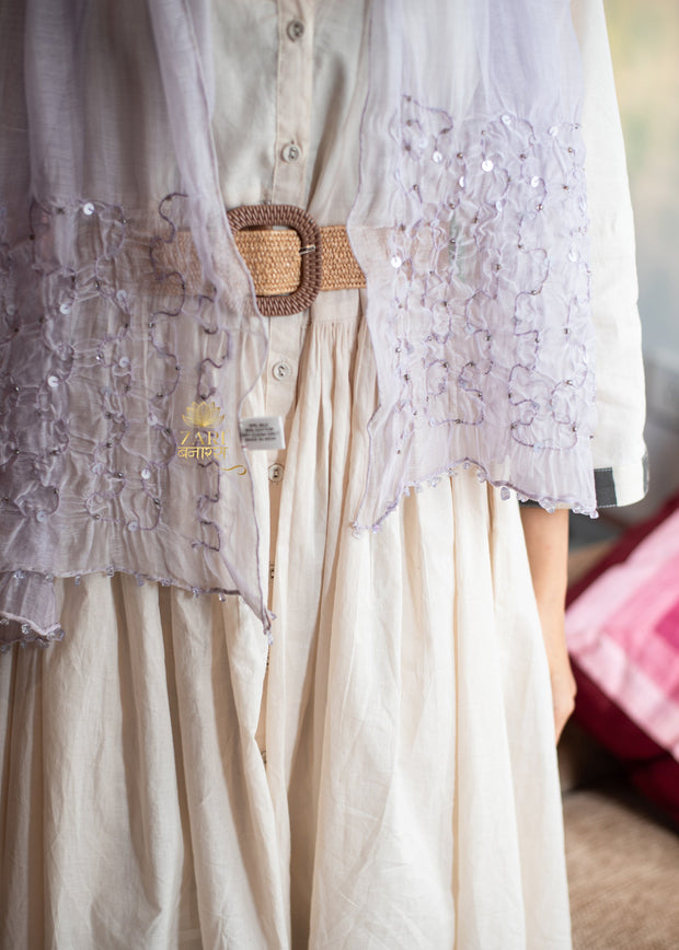 Sweet Lavender Sheer Ruffled Scarf (10701248725185)