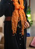 Amber Leopard Beaded Silk Scarf (10701263634625)