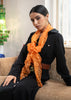 Amber Leopard Beaded Silk Scarf (10701263634625)