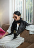 Black Embroidered Edge Scarf (10701248659649)