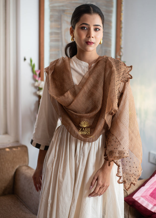 Sienna Seed Brown Scarf (10701248594113)