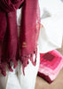 Heritage Maroon Fringe Scarf (10701248397505)