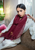 Heritage Maroon Fringe Scarf (10701248397505)
