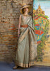 Argent Grey Woven Tusser Silk Saree