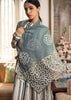 Whispers of Gold Slate Grey Embroidered Scarf (10701262356673)