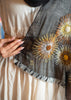 Solar Blooms Embroidered Black Scarf (10701261766849)